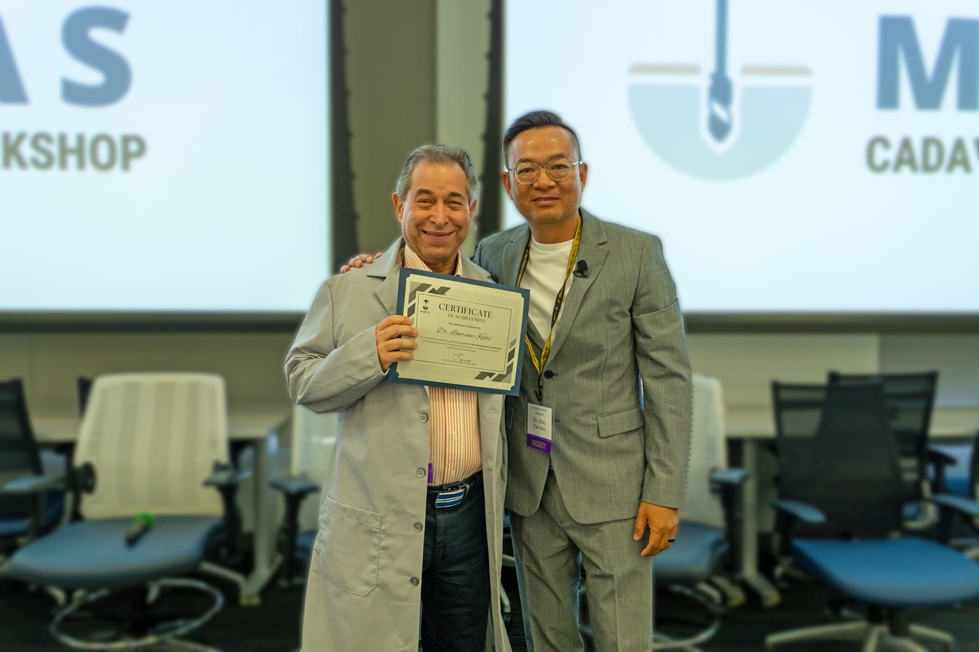 The Grey Coat ceremony at the International MIFAS Cadaver Lab